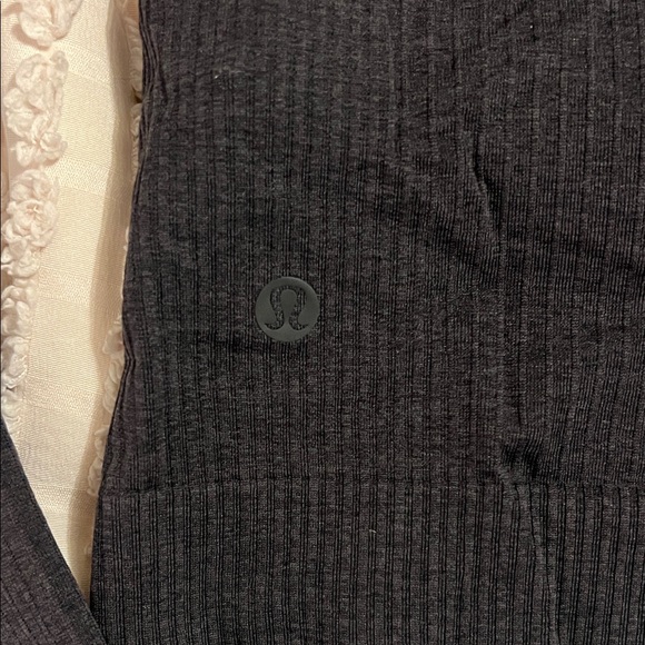 lululemon athletica Ribbed Black Crop Top - Picture 2 of 4